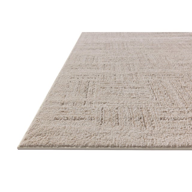 Contemporary Amber Lewis x Loloi Monty Ivory / Taupe 6'-7" x 9'-3" Area Rug For Sale - Image 3 of 7