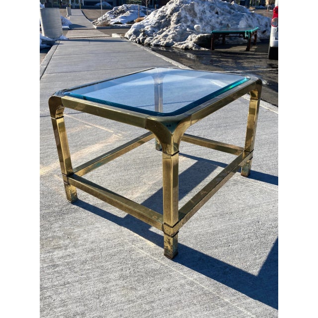 Brass Waterfall End Table From Mastercraft For Sale - Image 13 of 13