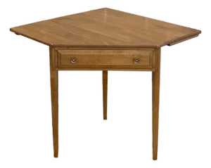 Vintage Dearborn Furniture American Traditional Solid Maple Corner Desk With Drawer