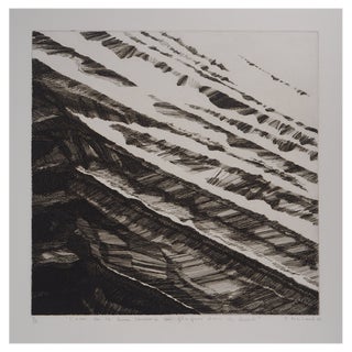 Françoise Bicaut, The Water of the Moon Will Leave Its Plates in the Desert, 1982, Original Etching For Sale