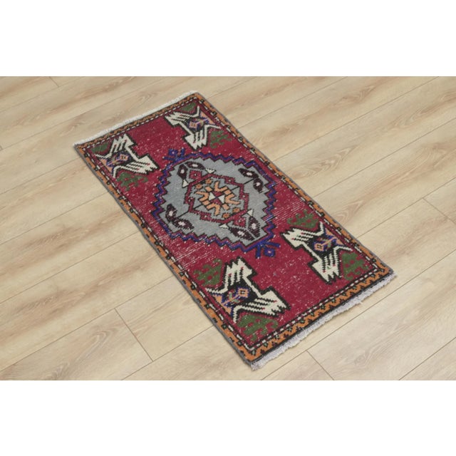 Size: 1.5 x 3.2 ft ( 46 x 98 cm) 18 x 38 inches Color: Organic Natural Dye (Red,Green,Blue,Light Gray) Material: 100% Hand...