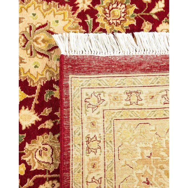 2000 - 2009 Mogul, One-of-a-Kind Hand-Knotted Area Rug in Red, 8' 1" x 10' 7" For Sale - Image 5 of 8