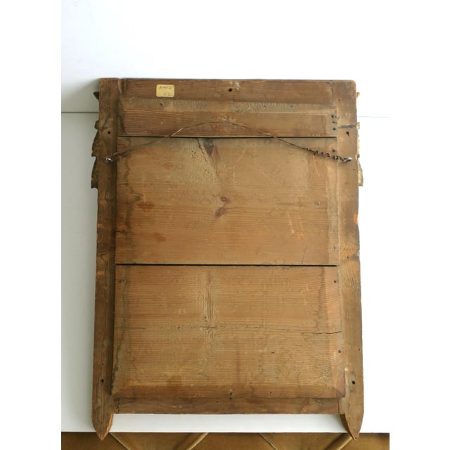 Gold Giltwood Wall Mirror, Neoclassical Design Style, Circa Late-19th Century For Sale - Image 9 of 9
