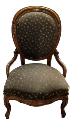 Mid 20th Century Beautiful Victorian Revival Balloon-Back Chair