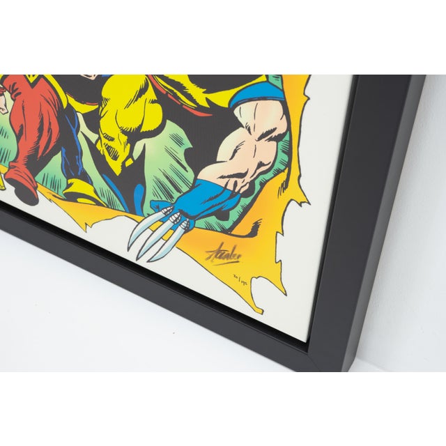 Marvel Comics, X Men #1, Limited Edition Large Marvel Art Print Signed and Numbered by Stan Lee For Sale - Image 8 of 10