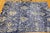 Mid-Century Modern Vintage Moroccan Rug, Hand-Knotted Wool, All-Over Geometric Pattern, Blue & Ivory, 6’ X 9’ For Sale - Image 3 of 12