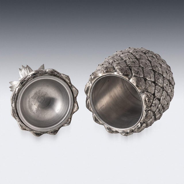 Vintage Silver Plated Pineapple Ice Bucket by Mauro Manetti, 1960 For Sale - Image 7 of 15