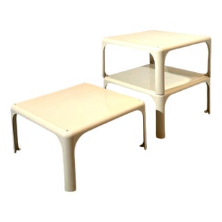 Demetrio 45 Side Tables by Vico Magistretti for Artemide, Italy, Set of 3 For Sale