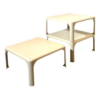 Demetrio 45 Side Tables by Vico Magistretti for Artemide, Italy, Set of 3 For Sale