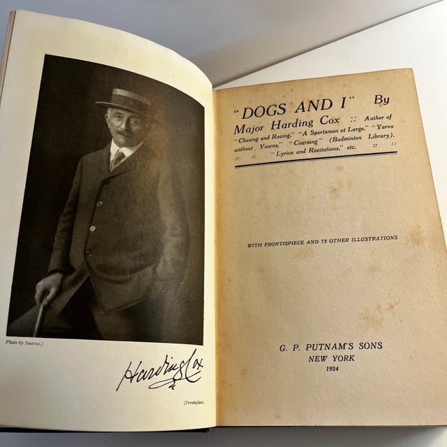 Dogs & I by Major Harding Cox. G.P. Putnam's Sons, London, 1924 Rare First Edition. 74 illustrations including...