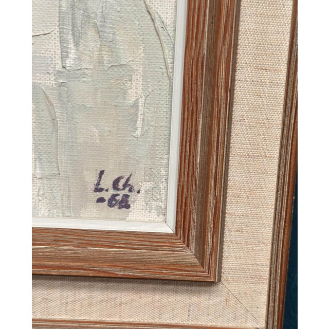 Liisa Chaudhuri, Cubist Portrait, 1960s, Oil Painting on Canvas, Framed For Sale - Image 10 of 18