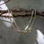 Gold 1920s Art Deco Gold Fill Bi-Colored Watch Chain With Dog Clip and Spring Ring For Sale - Image 8 of 8
