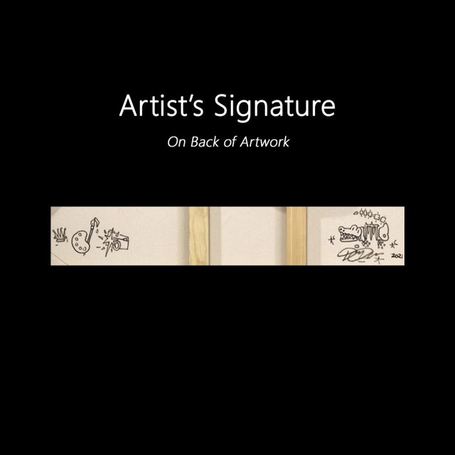 "Honestly I Just Wanna Paint IDC About Legacy" Contemporary Pop Art Mixed-Media Painting by Danny Brown For Sale - Image 9 of 9