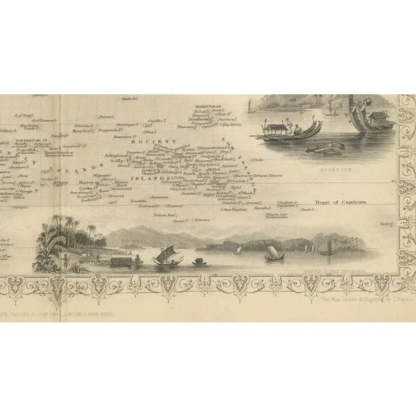 Map of Polynesia, 1851 For Sale - Image 3 of 6