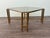 Metal Vintage Hollywood Regency Style Brass and Smoked Glass Coffee Table, 1970s For Sale - Image 7 of 17