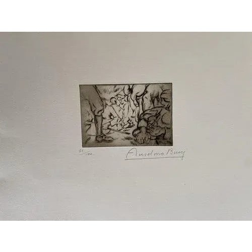Anselmo Bucci, Military, Etching, 1910s For Sale - Image 3 of 3