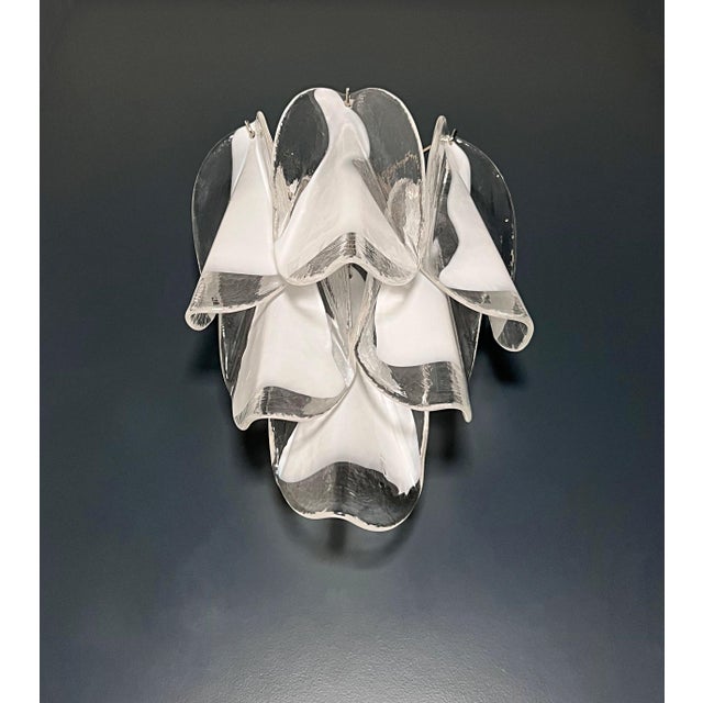 Vintage Italian Murano Glass Wall Lights, 1990, Set of 2 For Sale - Image 6 of 15