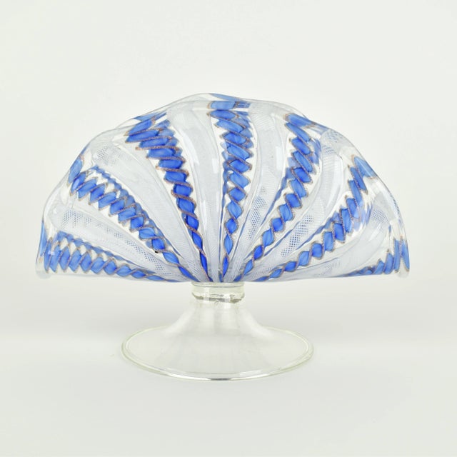 Mid-Century Modern Vintage Murano Glass Latticino Napkin Holder, 1960s For Sale - Image 3 of 8