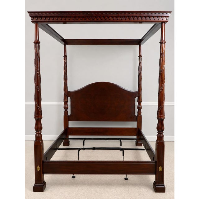 Age: C.2002 Details: Model 199 Finish No.29 Super Clean Headboard Fine Carved Details High Quality Construction Vine...