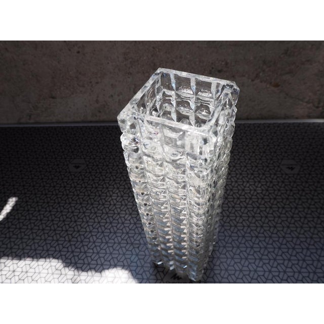 Gold Midcentury Modern Bohemia Glass Vase, 1960s For Sale - Image 8 of 11