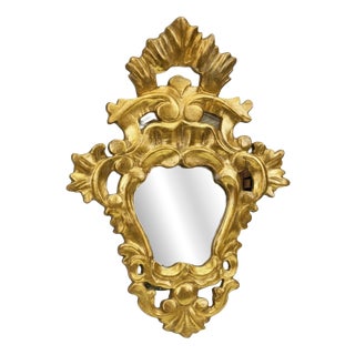 Rococo French Giltwood Wall Mirror, 1870 For Sale