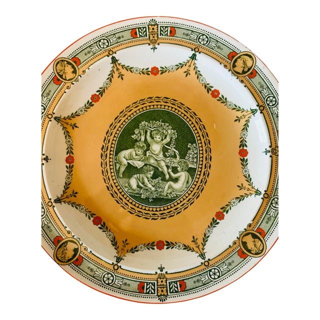 Antique Transfeware Plate For Sale