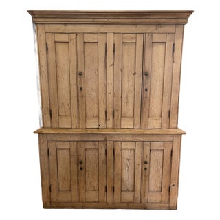 Antique Irish Pine Cupboard For Sale