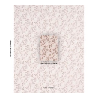 Schumacher X Veere Grenney Lavinia Fabric In Pink For Sale