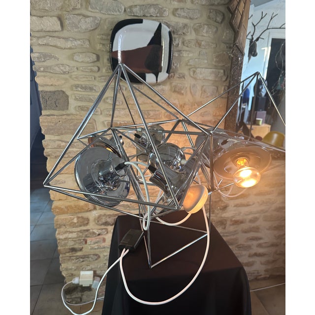 Polyhedra Sculpture Lamp from Guzzini, 1971 For Sale - Image 13 of 18