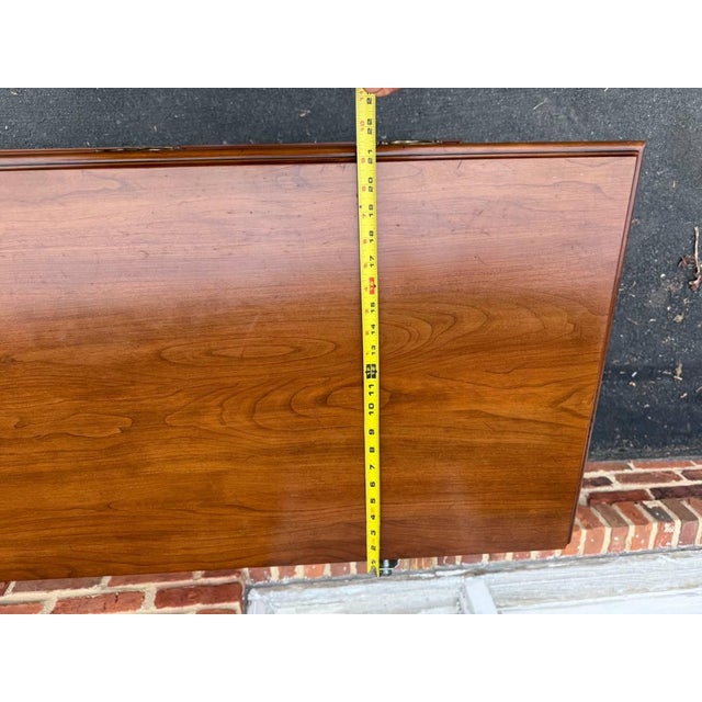 Henkel Harris Late 20th Century Henkel Harris Chippendale Style Solid Cherry Dresser With Mirror For Sale - Image 4 of 17