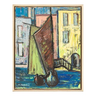 Lagoon, Acrylic on Canvas, Framed For Sale