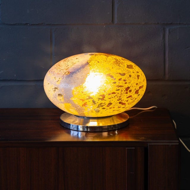 Vintage Italian Murano Art Glass Table Lamp, 1970 For Sale - Image 3 of 11