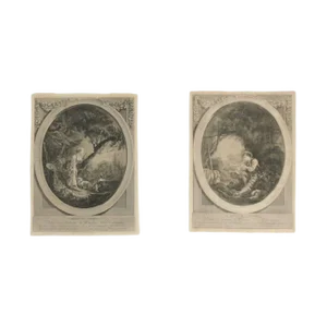 19th Century Steel Engravings, Set of 2