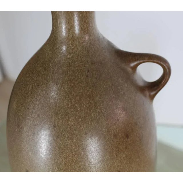 Early 20th Century Tall Jug Shaped Ceramic Pottery Table Lamp For Sale - Image 5 of 7