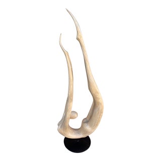 Large Acrobat Sculpture on Metal Stand For Sale