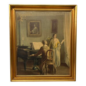 Richard Schaupp "The Adagio" Reproduction Painting, Framed