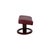 Set of Red Leather Atlantic Recliner and Footstool from Stressless For Sale - Image 16 of 17