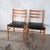 Mid-Century Teak & Beech Ladder Back Dining Chairs, Set of 2 For Sale - Image 5 of 11