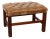 Mid 20th Century Tufted Leather Foot Stool/Bench For Sale