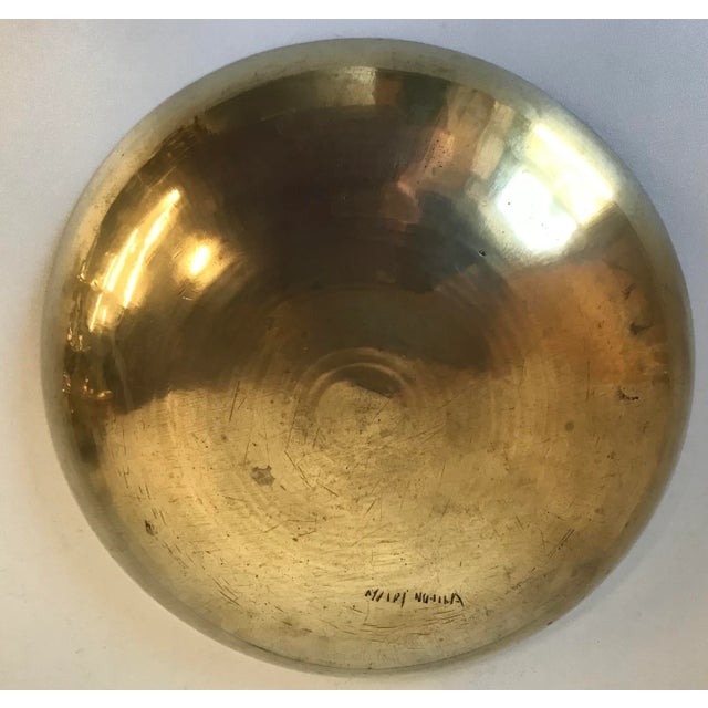 Early 20th Century Vintage Asian Brass Dragon Bowl - Signed For Sale - Image 5 of 7