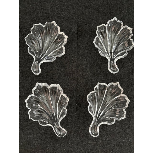 French Baccarat Leaf Shaped Catch All/Ashtrays For Sale - Image 3 of 4
