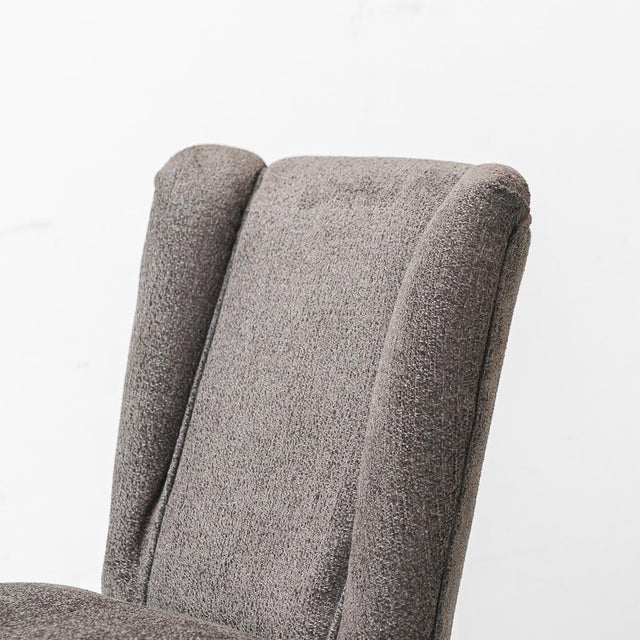 Vintage Fabric and Wooden Chairs, 1950s, Set of 2 For Sale - Image 6 of 10