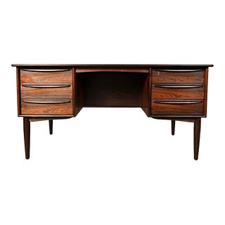 1960s Svend Madsen Danish Modern Falster Rosewood Desk For Sale