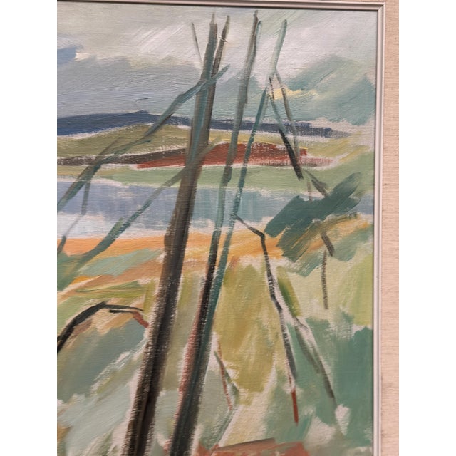 Birger Strååt, Landscape, 1950s, Oil Painting on Canvas, Framed For Sale - Image 11 of 18
