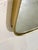 Metal Shaped Brass Mirror, 1950s For Sale - Image 7 of 13