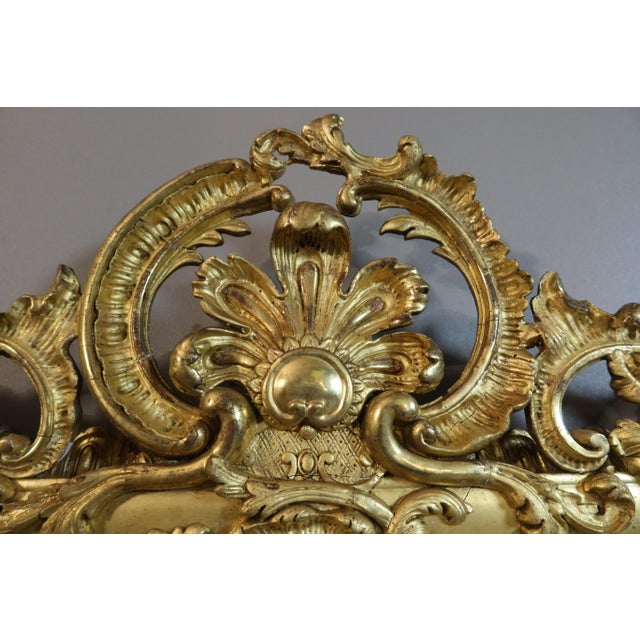 Wood Gilded Mirror, 19th Century For Sale - Image 7 of 12