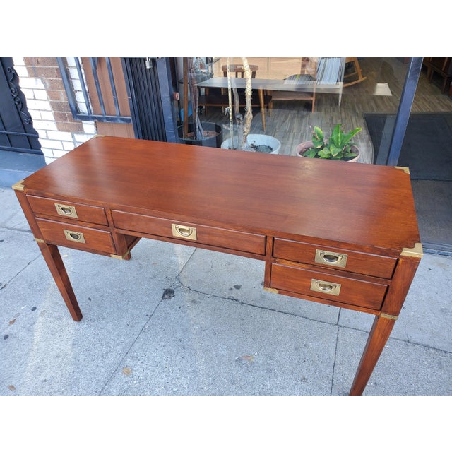 Vintage Campaign Desk For Sale - Image 4 of 10