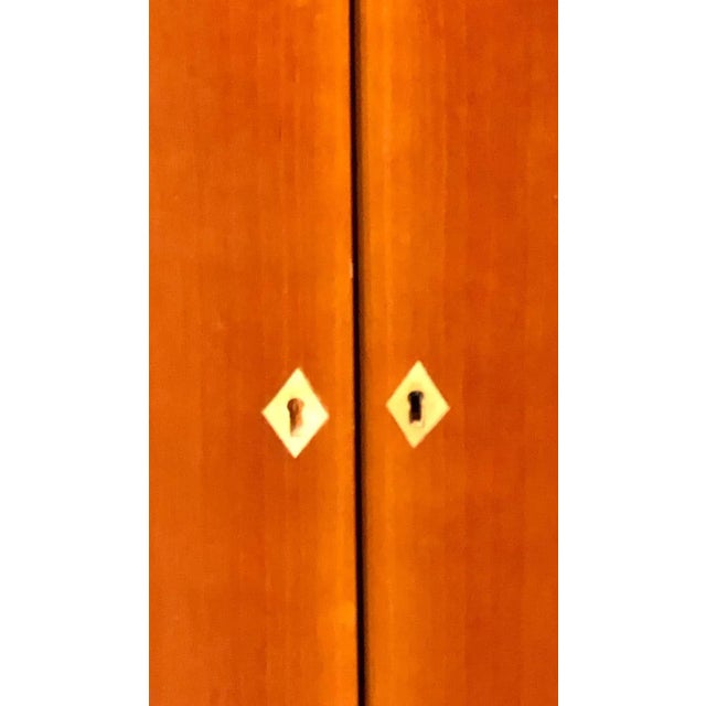 Palatial Six Door Macassar Sideboard Cabinet Ebonized Column and Feet Support For Sale - Image 10 of 10