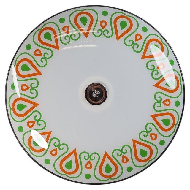 Mid-Century Glass Hanging Pendant or Wall Light, 1958 For Sale - Image 10 of 10