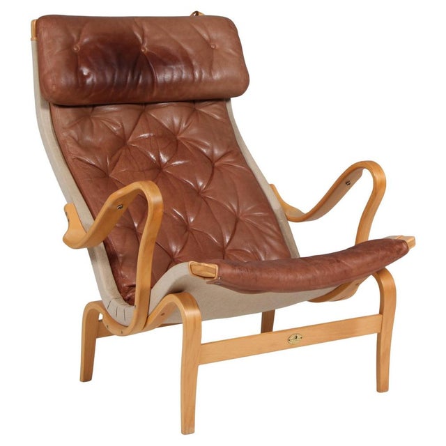Vintage Pernilla Lounge Chair by Bruno Mathsson for Dux, 1980s For Sale - Image 11 of 11